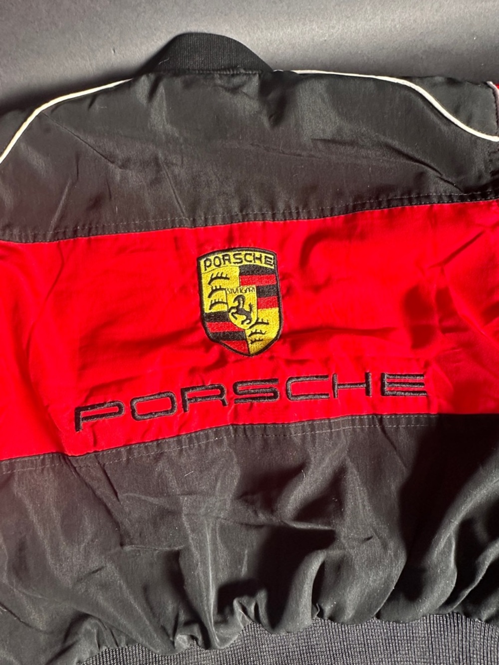 Porsche Red and Black Racing Jacket
